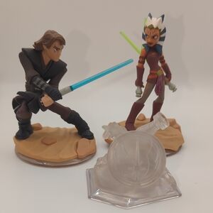 Star Wars Disney Infinity Action Figures Anakin Skywalker Ashoka Tano Playset